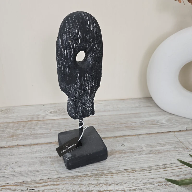 Countryfield Skulptur Moroa 30cm Schwarz Anthrazit Deko