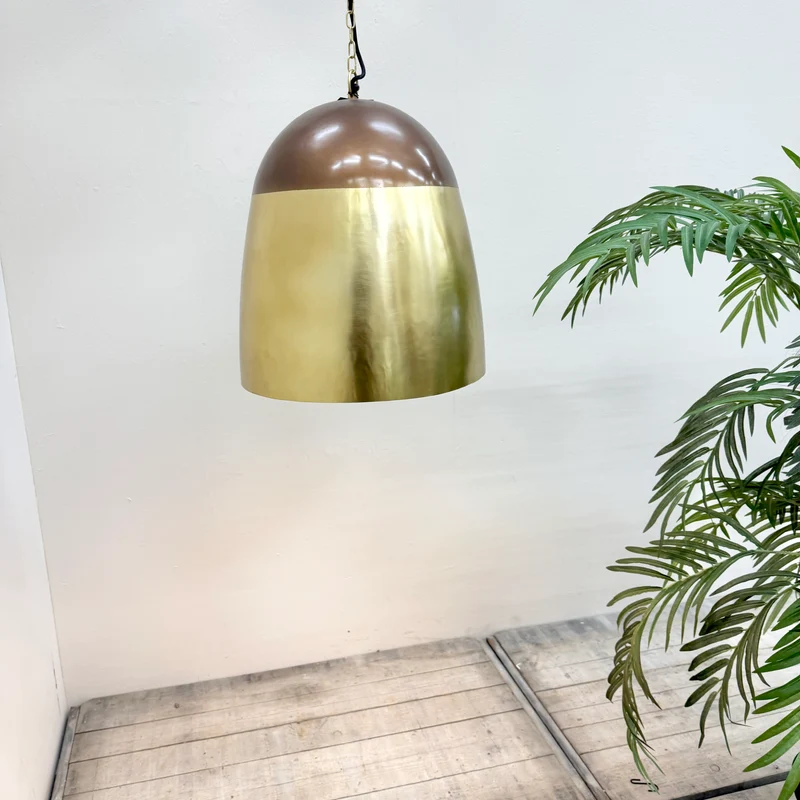 PTMD Mervin Lampe Golden Metall Pendelleuchte Deckenlampe