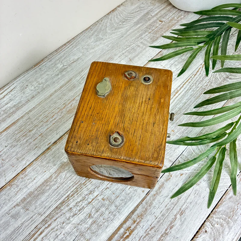 Antike Taubenuhr Holzkasten Mechanisch Brieftaubenuhr Dekoration Sammlerstück