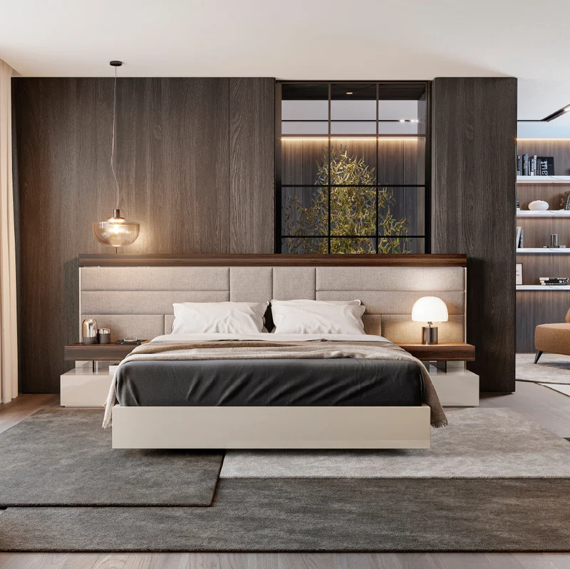 Evanyrouse Opal Bett mit schwebender Basis