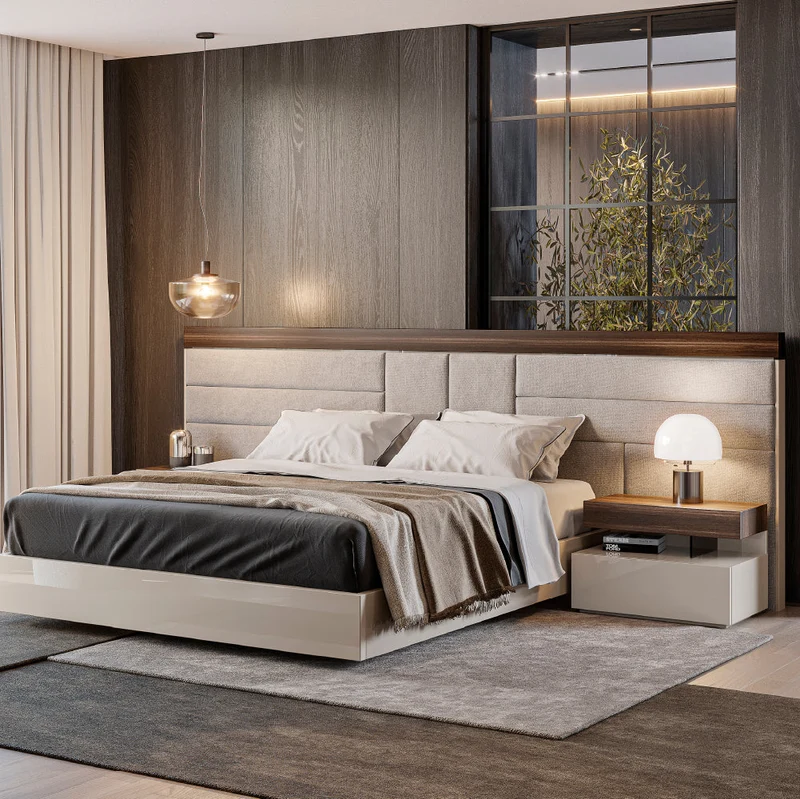 Evanyrouse Opal Bett mit schwebender Basis