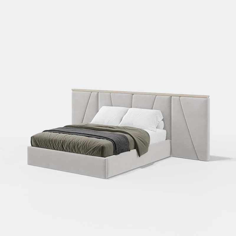 Evanyrouse Kugha Bett mit geschlossener Basis