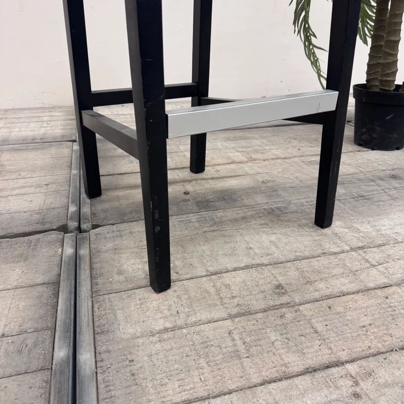Barhocker Barstuhl Bordeaux Rot Kunstleder Fußstütze Gebraucht