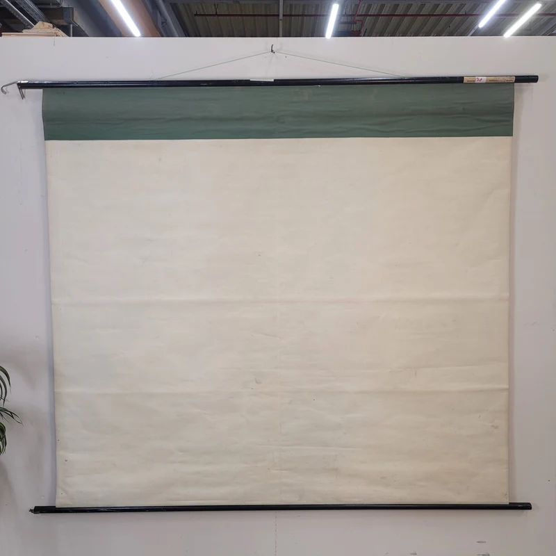 Vintage Schulwandkarte Europa Bodenverhältnisse – Lehrtafel Rollbild Wanddeko