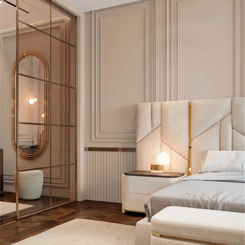 Evanyrouse Vercelli Bett mit schwebender Basis