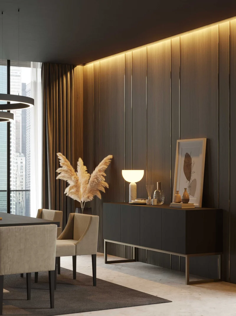 Stylish Club Slender Sideboard