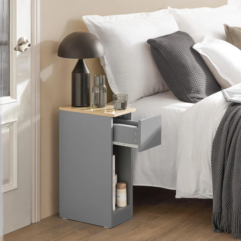 SoBuy Stolik nocny z szufladą FBT111-HG