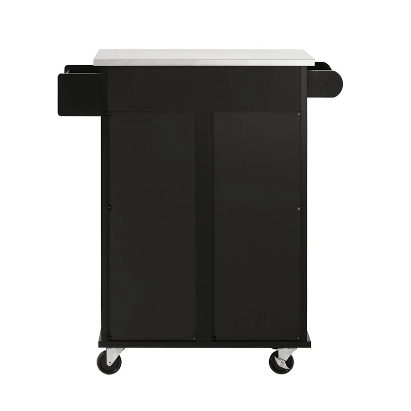 SoBuy Wózek kuchenny ze stalowym blatem FKW110-SCH