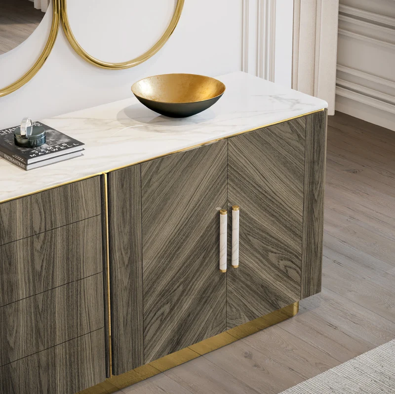 Evanyrouse Mattea Sideboard 4 Türen + 4 Schubladen