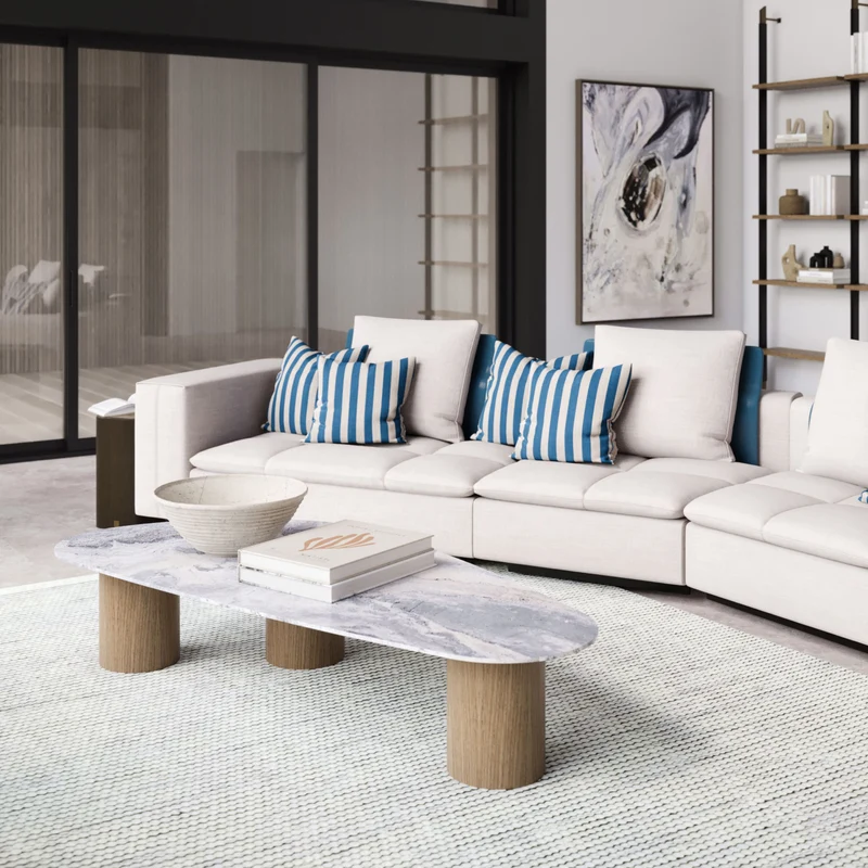 Stylish Club Natur Couchtisch