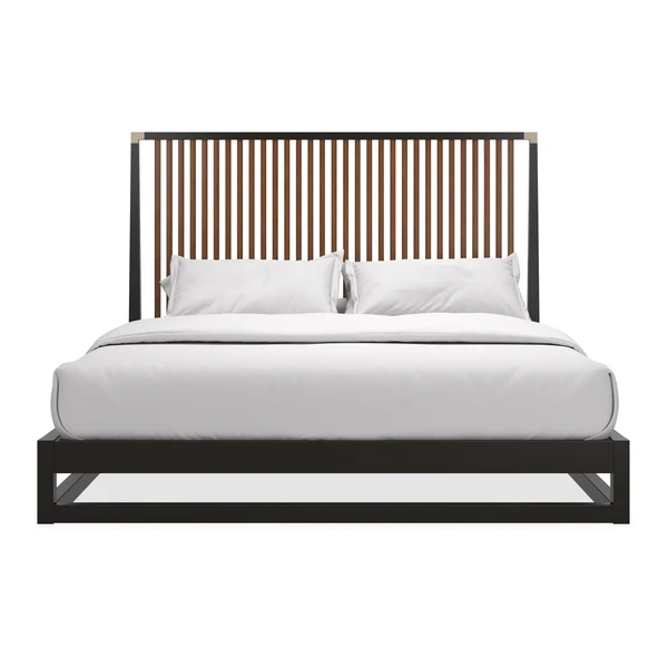 Caracole Pinstripe Slatted Dark Bett Kingsize CLA-424-127 von instylior