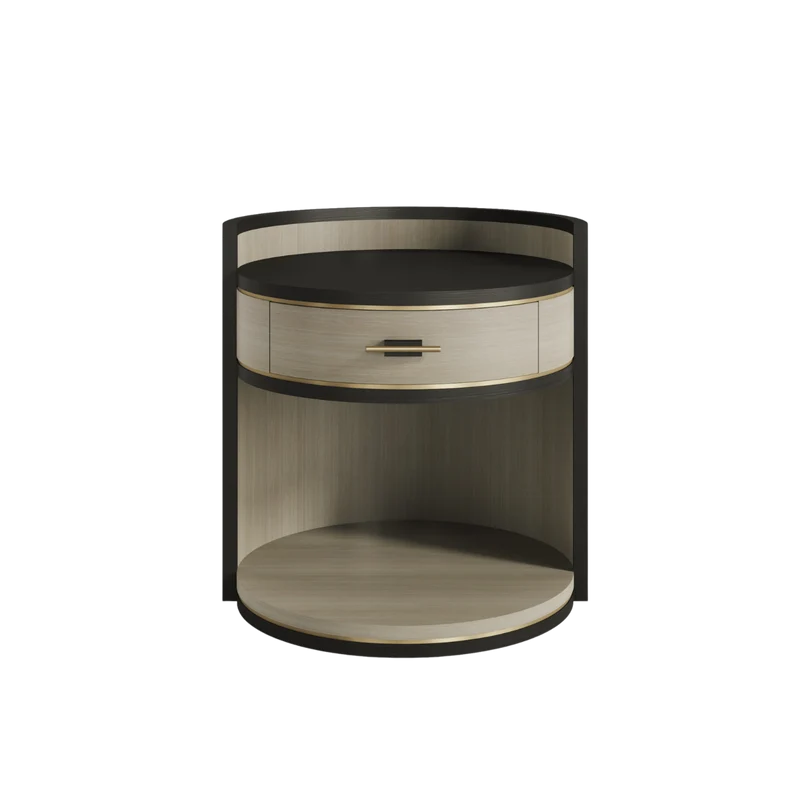 Casa Magna VALERIAN II Nachttisch Wood – Ø 54 × 56 cm