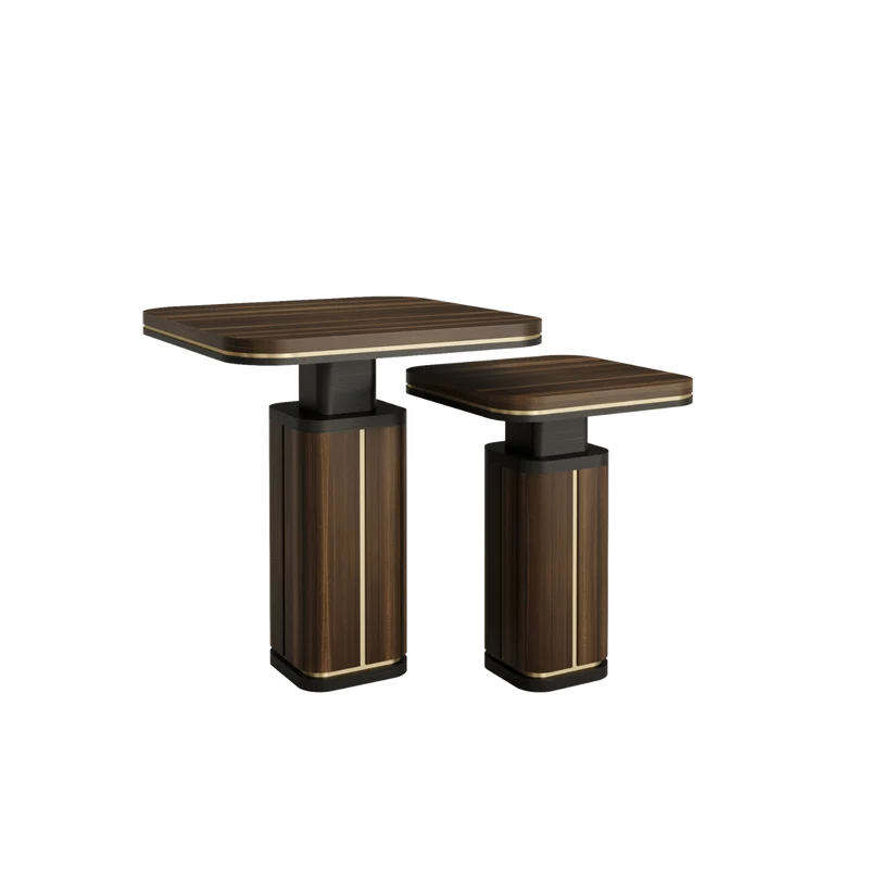 Casa Magna ARDEN Beistelltisch Holz H46 – 35 × 35 × 46 cm