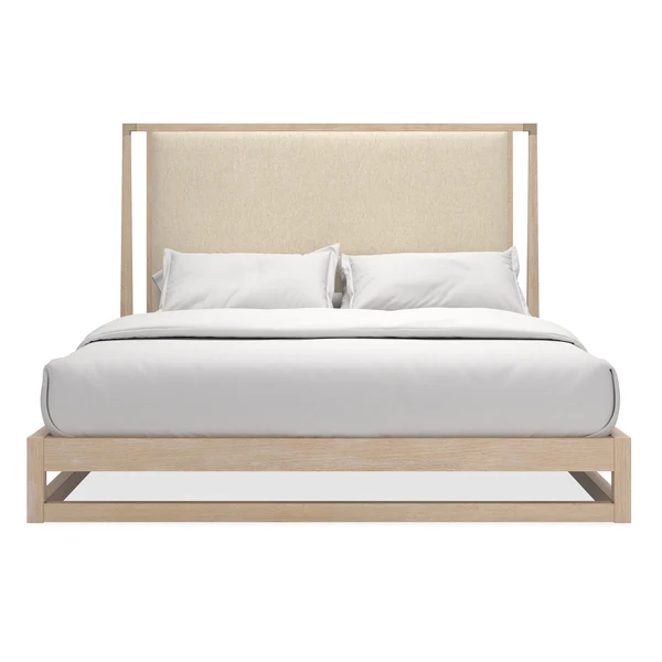 Caracole Pinstripe Light Bett Kingsize CLA-424-122 von instylior
