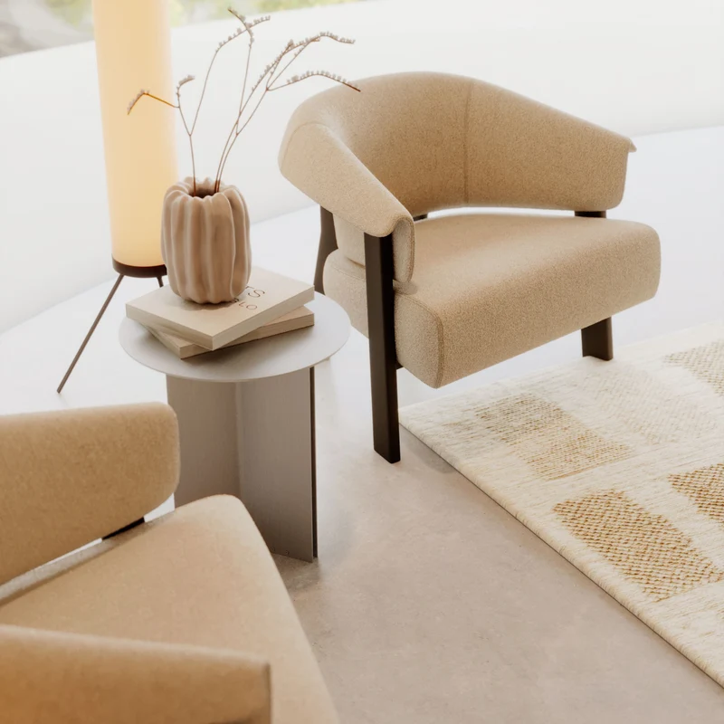 Stylish Club Steel Beistelltisch – Variante 2