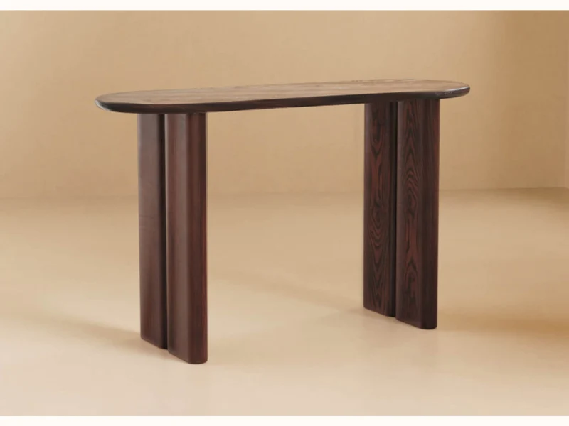 Console ovale en bois massif BAOBAB - 120 cm