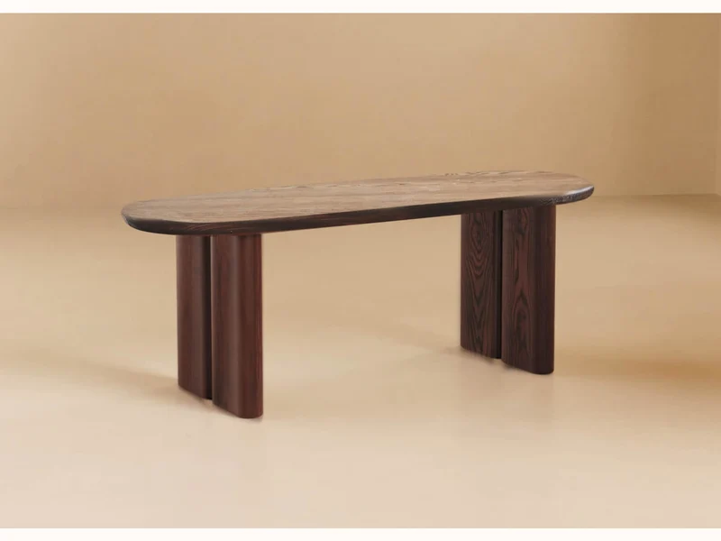 Table basse ovale en bois massif BAOBAB - 120 cm
