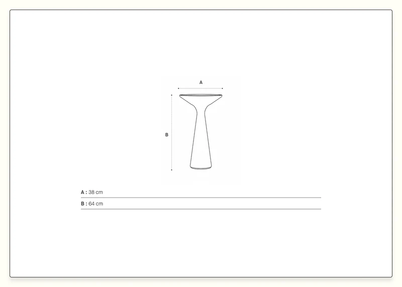 Table d'appoint en bois massif ARCO