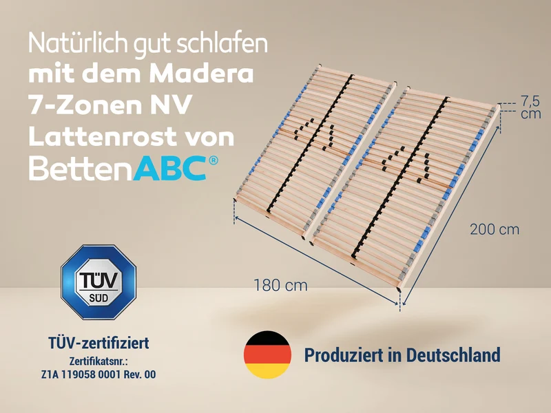 Betten-ABC Madera Selbstmontage Lattenrost