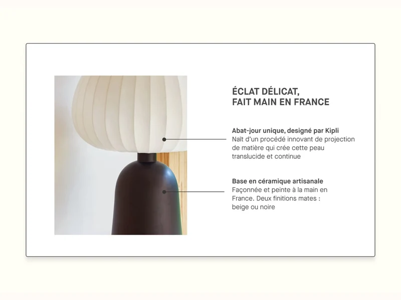 Lampe à poser Hikari