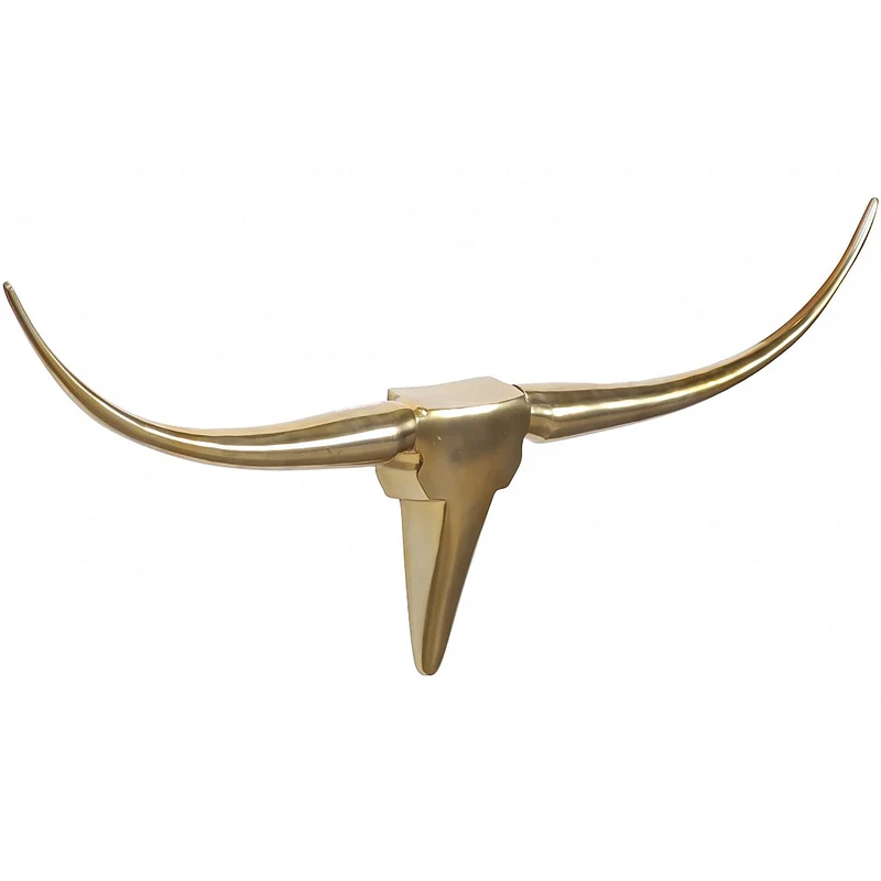 Wanddeko Bull Geweih aus Aluminium