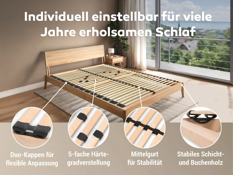 Betten-ABC Max1 NV fertig montierter Lattenrost