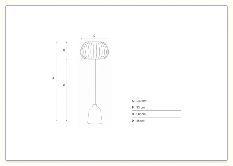 Lampadaire Hikari
