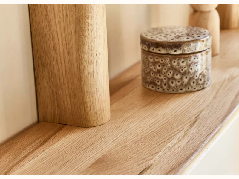 Étagère murale en bois massif BAOBAB - 3 tablettes