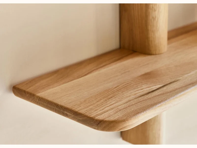 Étagère murale en bois massif BAOBAB - 2 tablettes
