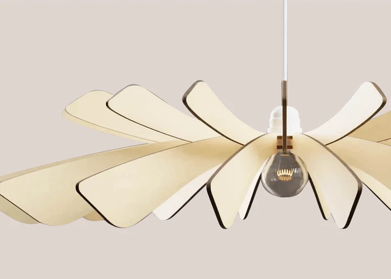 Suspension en bois AURORA - Atelier Loupiote x Kipli