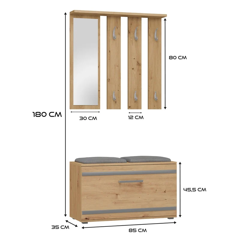GARDEROBE OPAL SETZEN