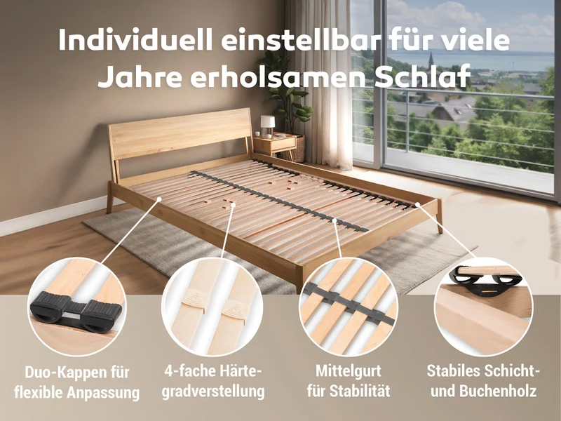 Betten-ABC Madera Bettkasten Lattenrost