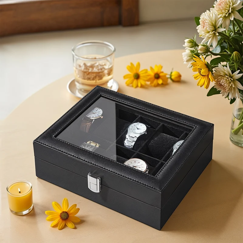 Uhrenbox mit 10 Fächern