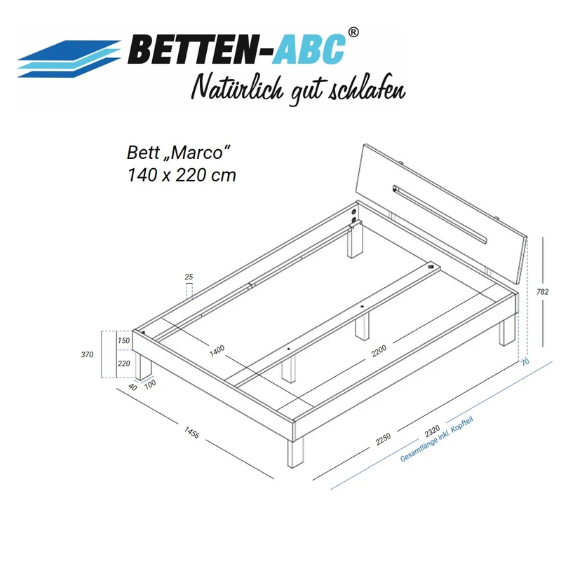 Betten-ABC Bubema Marco Massivholzbett