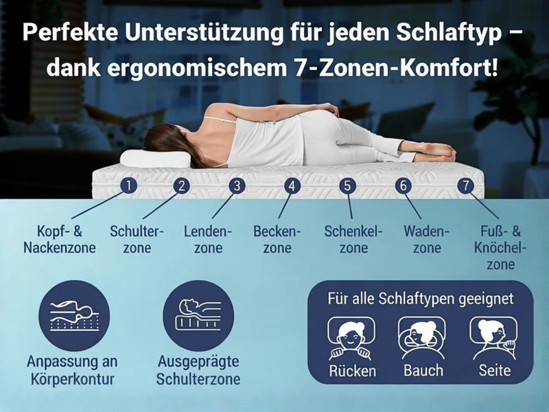 Matratzen nach Maß für trapezförmige Matratzen