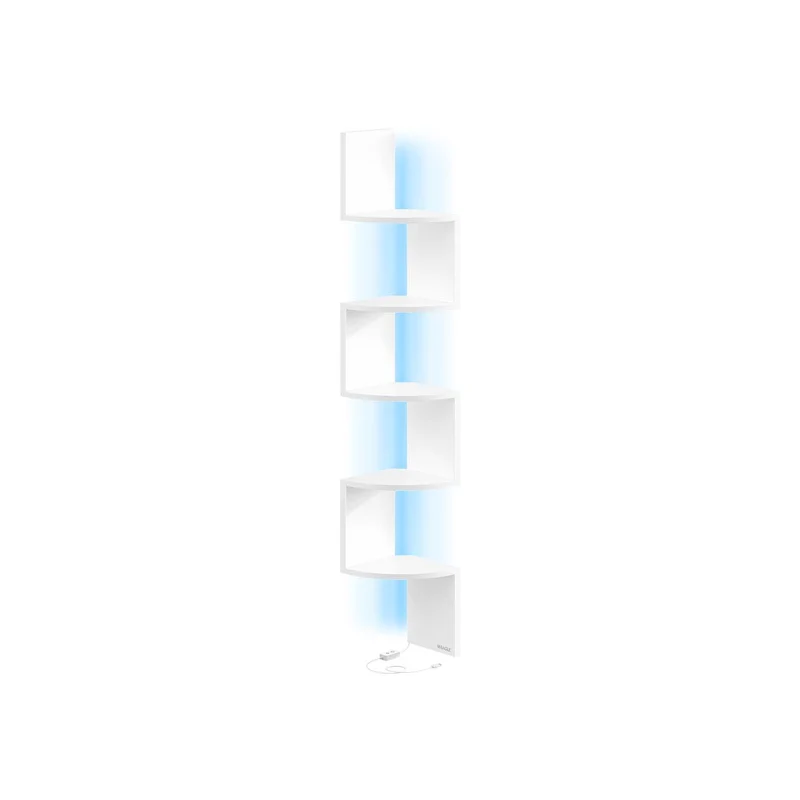 Eckregal mit LED Beleuchtung vielseitiges Wandregal