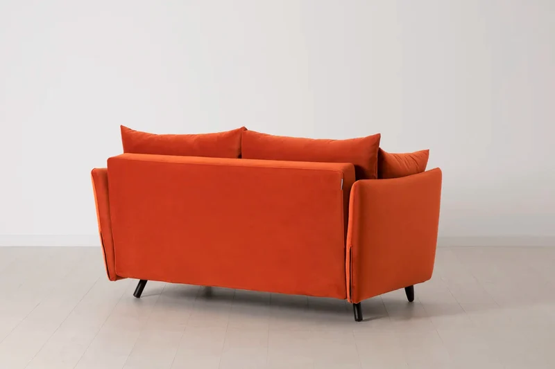 Model 08 Zweisitzer-Schlafsofa , Paprikarot