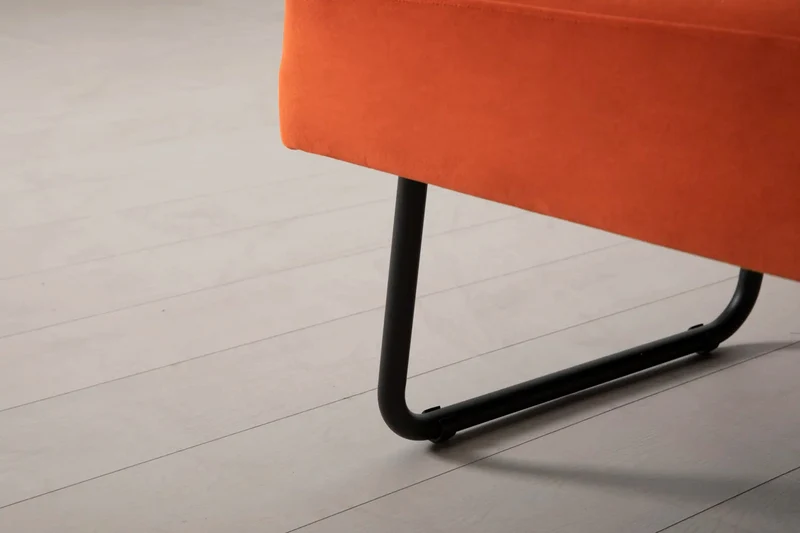Model 08 Zweisitzer-Schlafsofa , Paprikarot