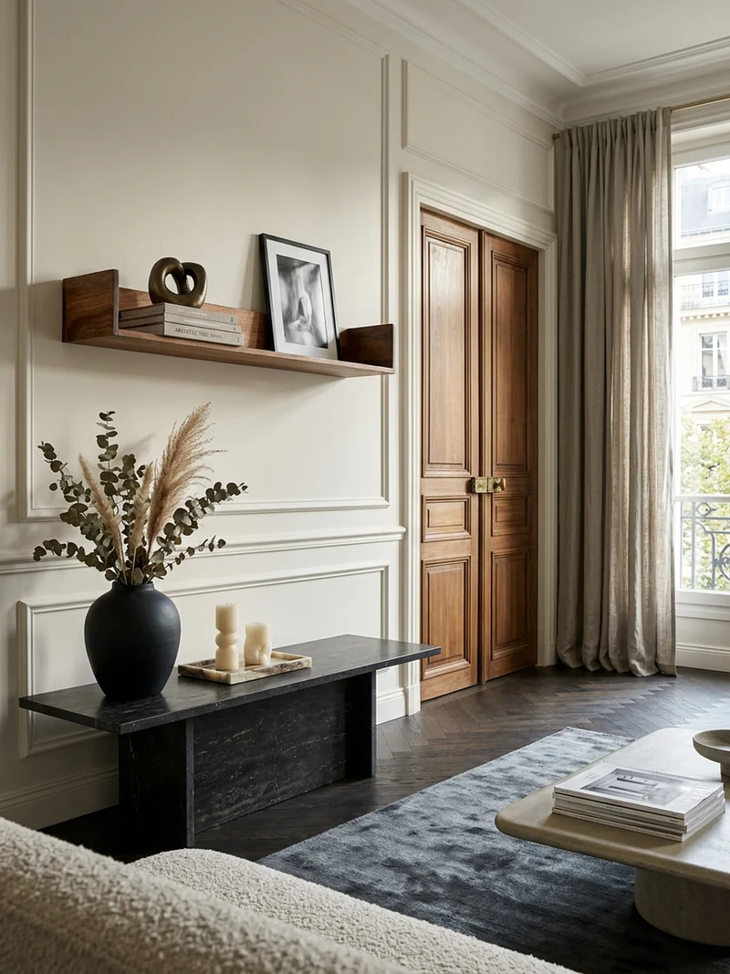 Wandregal Massivholz Modern Stil Aufbewahrung