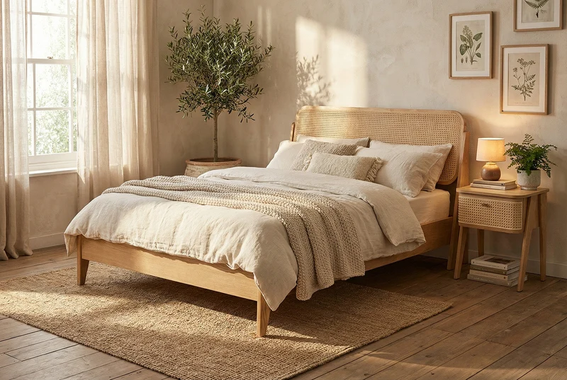 Bett 04 140cm x 200cm, Oak