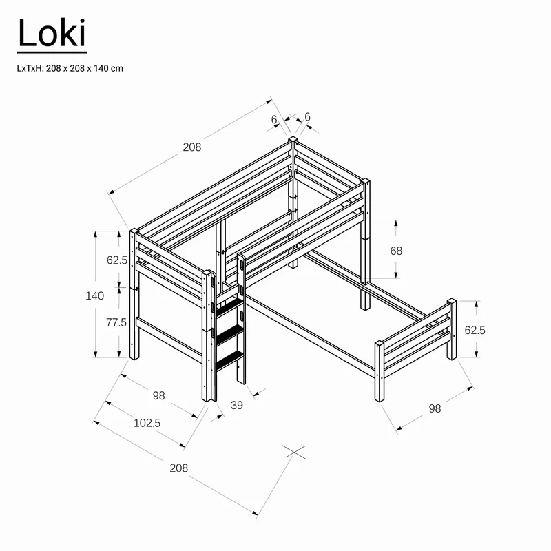 Betten-ABC Bubema Loki Etagenbett