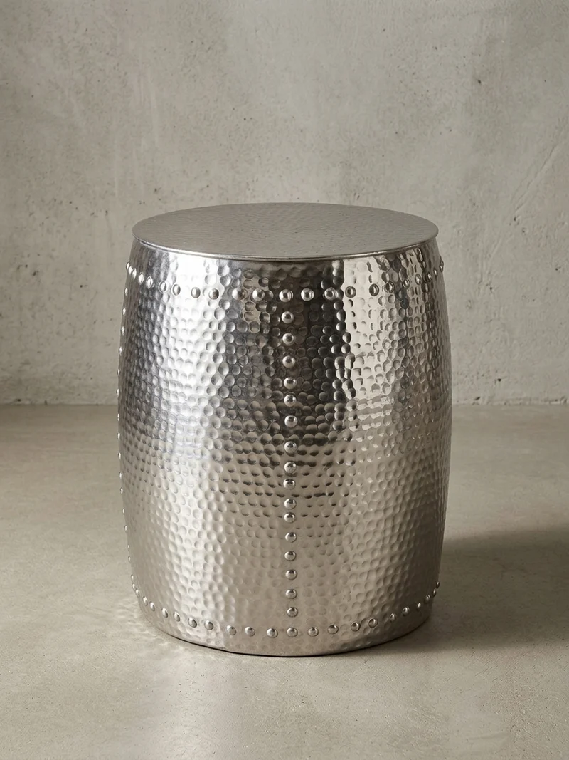 Beistelltisch Aluminium Orientalisch Hammerschlag