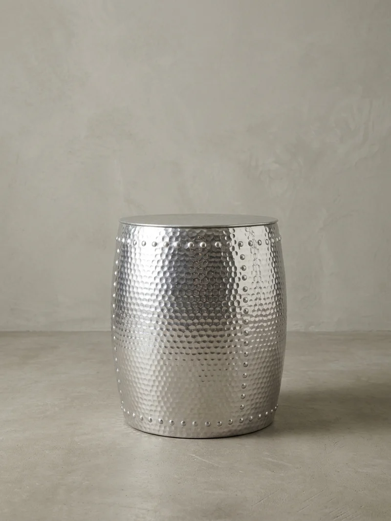 Beistelltisch Aluminium Orientalisch Hammerschlag
