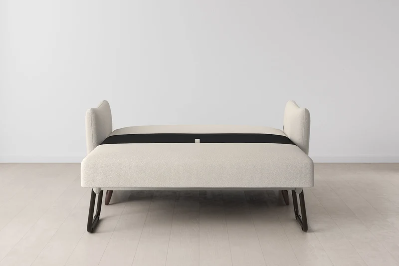 Model 08 Zweisitzer-Schlafsofa , Elfenbeinfarbe