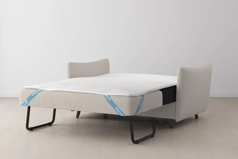 Model 08 Zweisitzer-Schlafsofa , Elfenbeinfarbe
