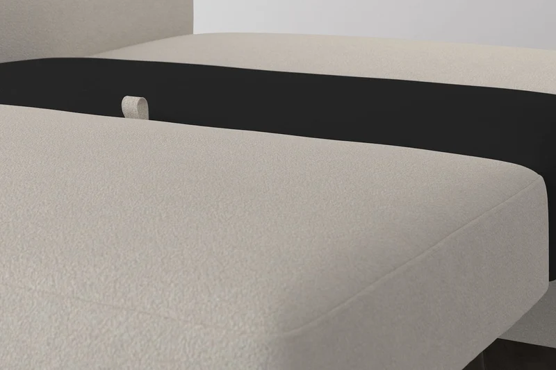 Model 08 Zweisitzer-Schlafsofa , Elfenbeinfarbe