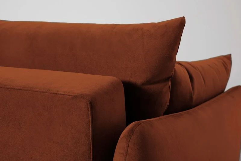 Model 08 Zweisitzer-Schlafsofa , Umbrabraun