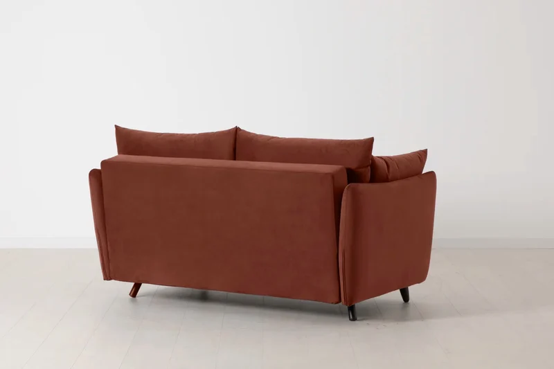 Model 08 Zweisitzer-Schlafsofa , Ziegelrot