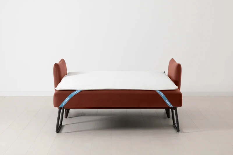 Model 08 Zweisitzer-Schlafsofa , Ziegelrot