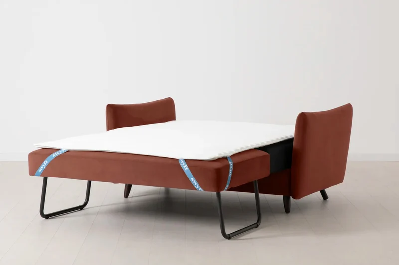 Model 08 Zweisitzer-Schlafsofa , Ziegelrot